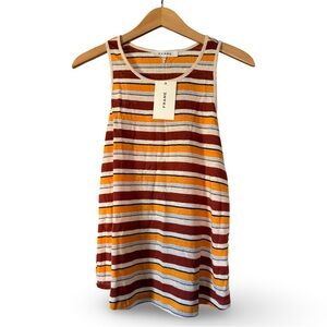 NWT $110 FRAME Nude Raw Edge Tank Top Sz M